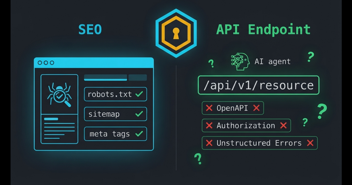 Your API Has SEO. Does It Have Agent Readiness?