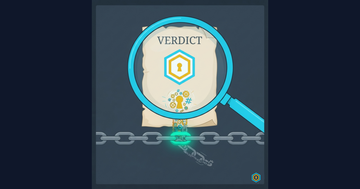 Don't Trust Us — Check the Chain: Public Verification for AI Agent Verdicts