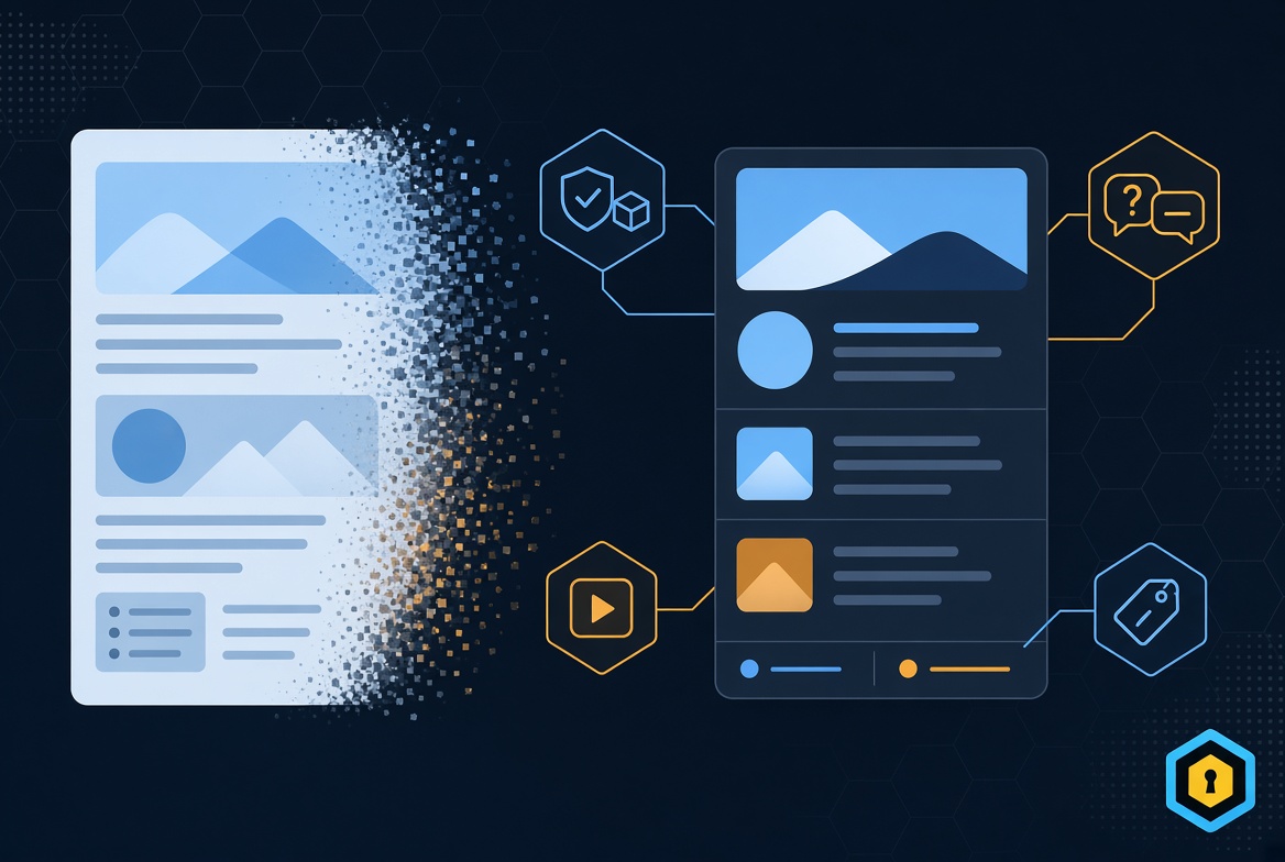 Constellation graph: article, tool and concept nodes, with one search path lit up